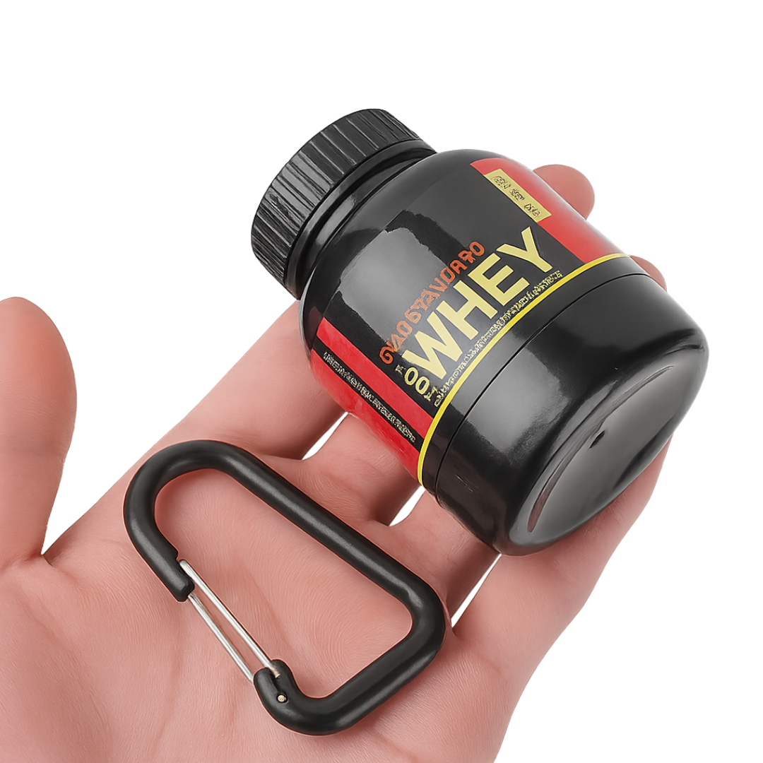 Whey Protein Keychain Container